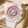 Fashion Hollow Mechanical Watch for Men Waterproof Transparent Shell Student Watch for Men