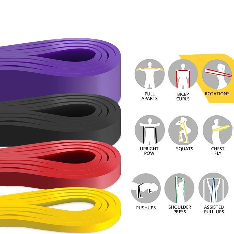 ТПЭ эластичная лента для йоги, эластичная лента для подтягиваний, тренировочная лента для силы, лента натяжения, оборудование для фитнеса для пилатеса