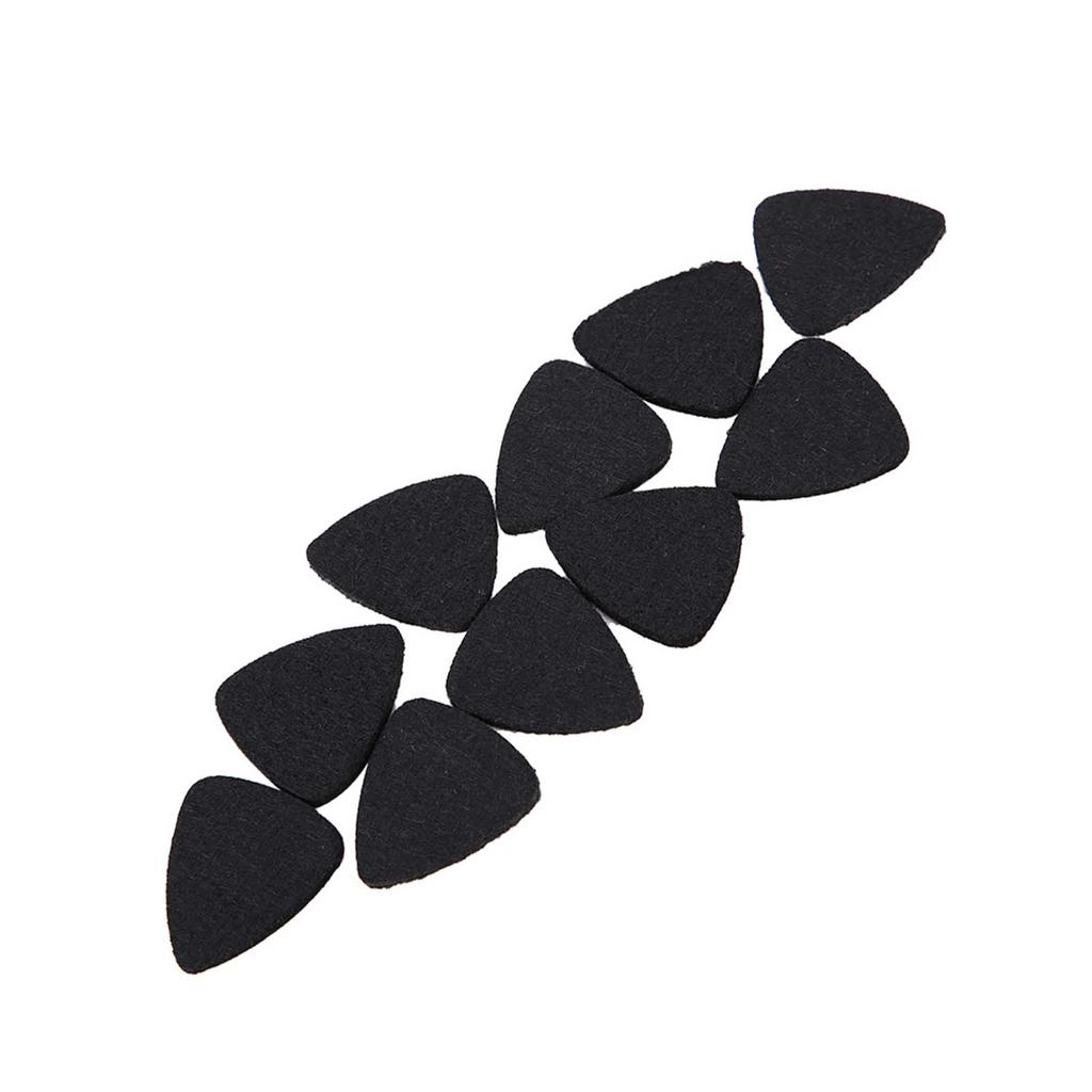 10 шт. высококачественных шерстяных фетровых медиаторов 3 мм для гитары укулеле(черный)