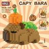 Capybara-Compatible LEGO Blocks: Educational 3D Building Toy for Kids' Birthday Gift