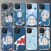 Gawr Gura Hololive Anime Phone Case For Iphone 11 12 Mini 13 14 Pro Xs Max X 8 7 6s Plus 5 Se Xr Shell