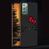 Cute Hello Kitty Case for Samsung Galaxy Note 20 Ultra 10 Plus 9 8 TPU Phone Cover Note 10 Lite Black Soft Shell Funda Capa