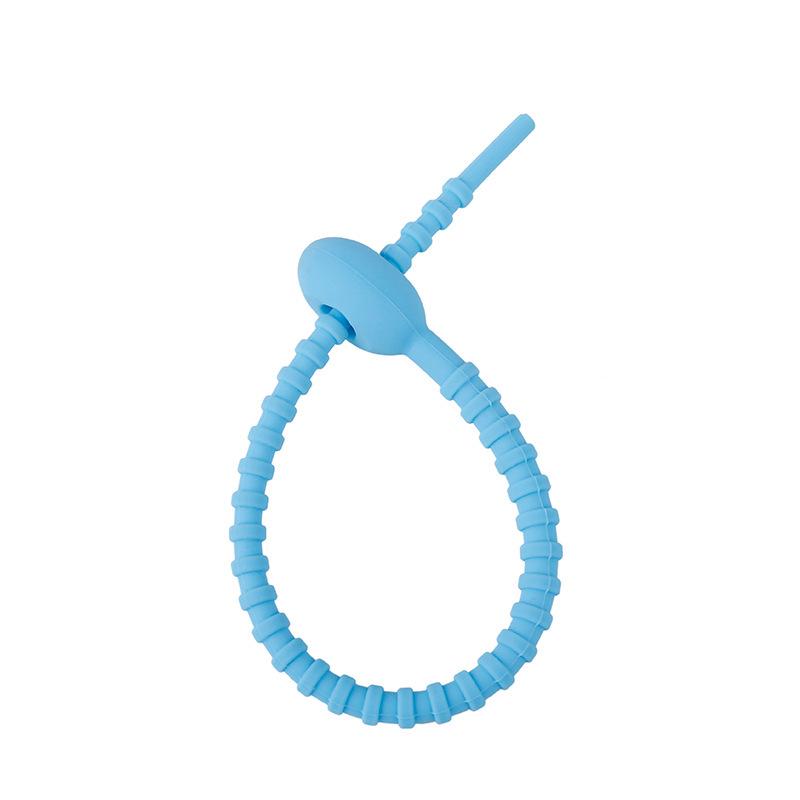 21.5cm Color Silicone Cable Ties: Versatile Organizing Tools for Cables, Jewelry, and Keychains