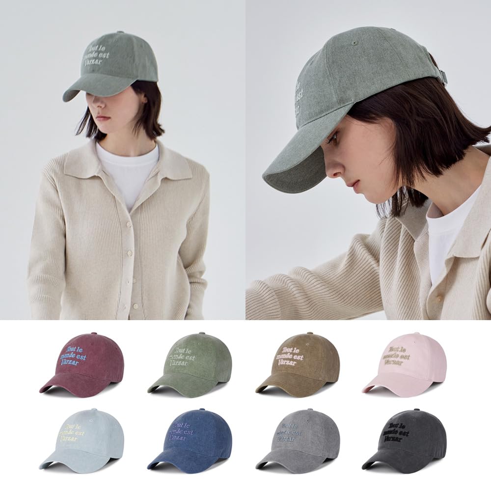 VARZAR TMV Надпись Бейсболка Пигмент Хаки Унисекс Глубокая Тулья Защита от УФ-лучей