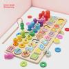 Five-in-One Wooden Balls Children's Fishing Puzzle Educational Toy