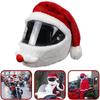 Santa Claus Motorcycle Helmet Christmas Hat Plush Handmade Cute Helmet Cover Christmas Style Festive Touch Helmet Hood Sleeve