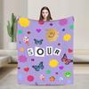 Warm Blanket Camping  Throw Blanket  Flannel Bedspread For Couch Chair Sofa Bed O-Oli-via Vampire  Funny Sofa Bed Cover