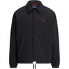 Polo Solid Color Polo Collar Single-Breasted Long Sleeve Cotton Jacket Men Jacket Black 710967671001