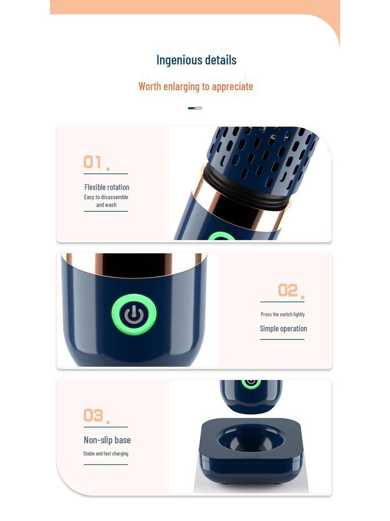 Wireless Capsule Fruit & Vegetable Purifier: Food Disinfection & Pesticide Remover