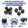 Цветные желе D-pad Запасные кнопки Лицевая панель Кнопки для геймпада PS5 Игровой консоли Ремонт