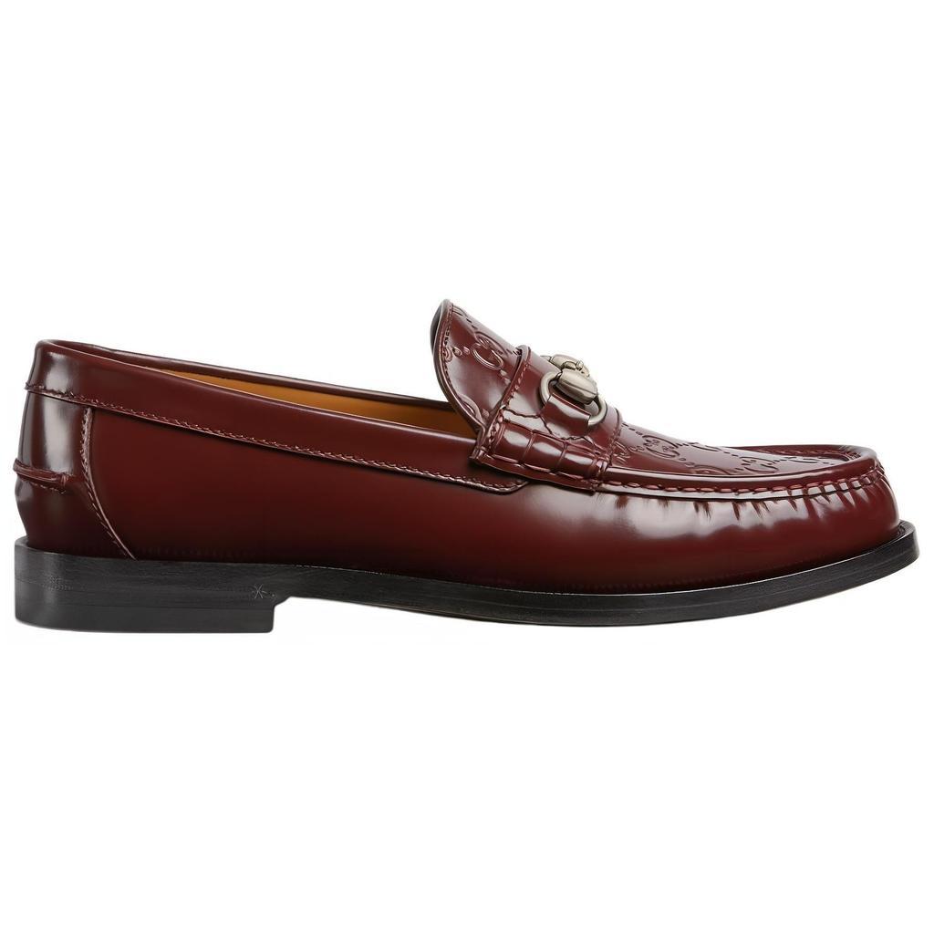 GUCCI Horsebit Loafers 1.5cm Men's Burgundy 786426 AADIU 6101