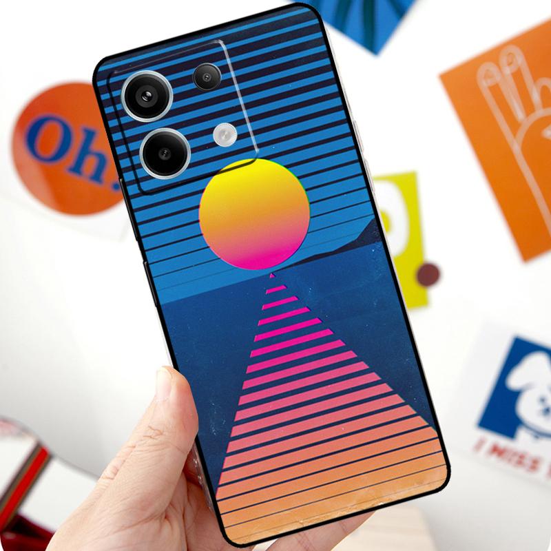 Неоновый Ретровейв 80-х Винтажное Искусство Чехол Для Xiaomi Redmi Note 13 Pro 10 11 12 14 Pro 11S 12S Чехол Для Redmi 15 12C 13C 14C 10C