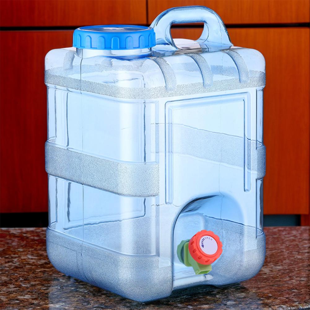 18 л/20 л/22 л Контейнер для воды с краном и ручкой Канистра-куб для воды Емкость для хранения воды Фляга для питья, купания, кемпинга, пеших походов
