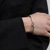 [925SILVER]CONNECT CLASSIC bracelet(white GOLD color)