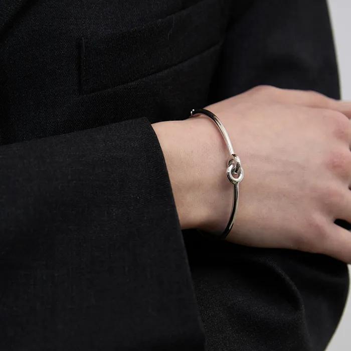 [925SILVER]CONNECT CLASSIC bracelet(white GOLD color)