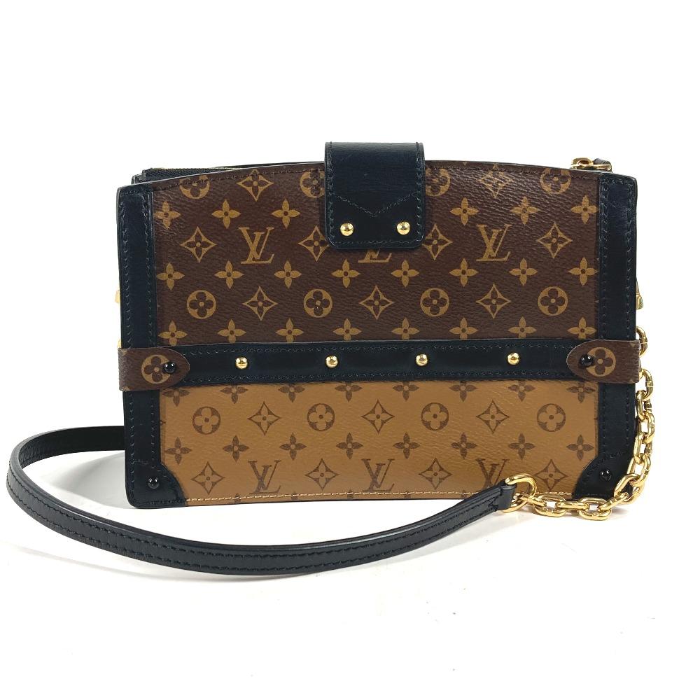 Louis Vuitton M43596 Monogram Reverse Клатч-сундук 2-в-1 Сумка-почтальон Сумка через плечо