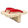 Geta Wooden Paulownia Plain for Men and Tengu Geta Wooden Paulownia for Soft FL1209 [FANGLI] (Japanese Clogs), Single-tooth, Training, Base, Wood,