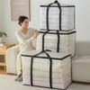 Clear Clothing Storage Bag PE Carry Holder with Wide Handles for Closet Shelves Moving Days and Room Use Daily