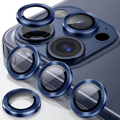 Крышка объектива камеры совместима с iPhone 15 15 Pro Max Защита камеры из алюминиевого сплава Закаленное стекло для iPhone 15 Pro Max Пленка для камеры от царапин