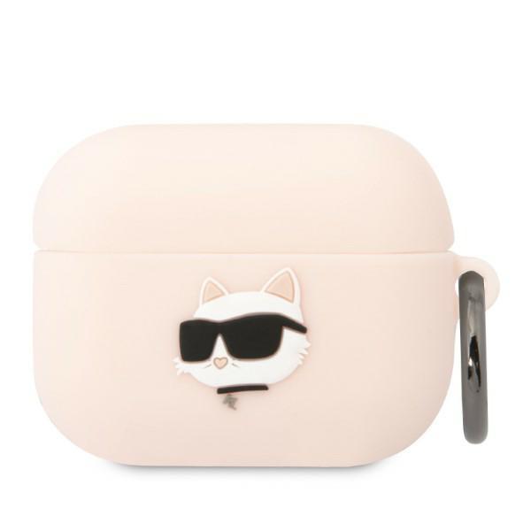 Etui do AirPods Pro Karl Lagerfeld Choupette Head 3D Różowe