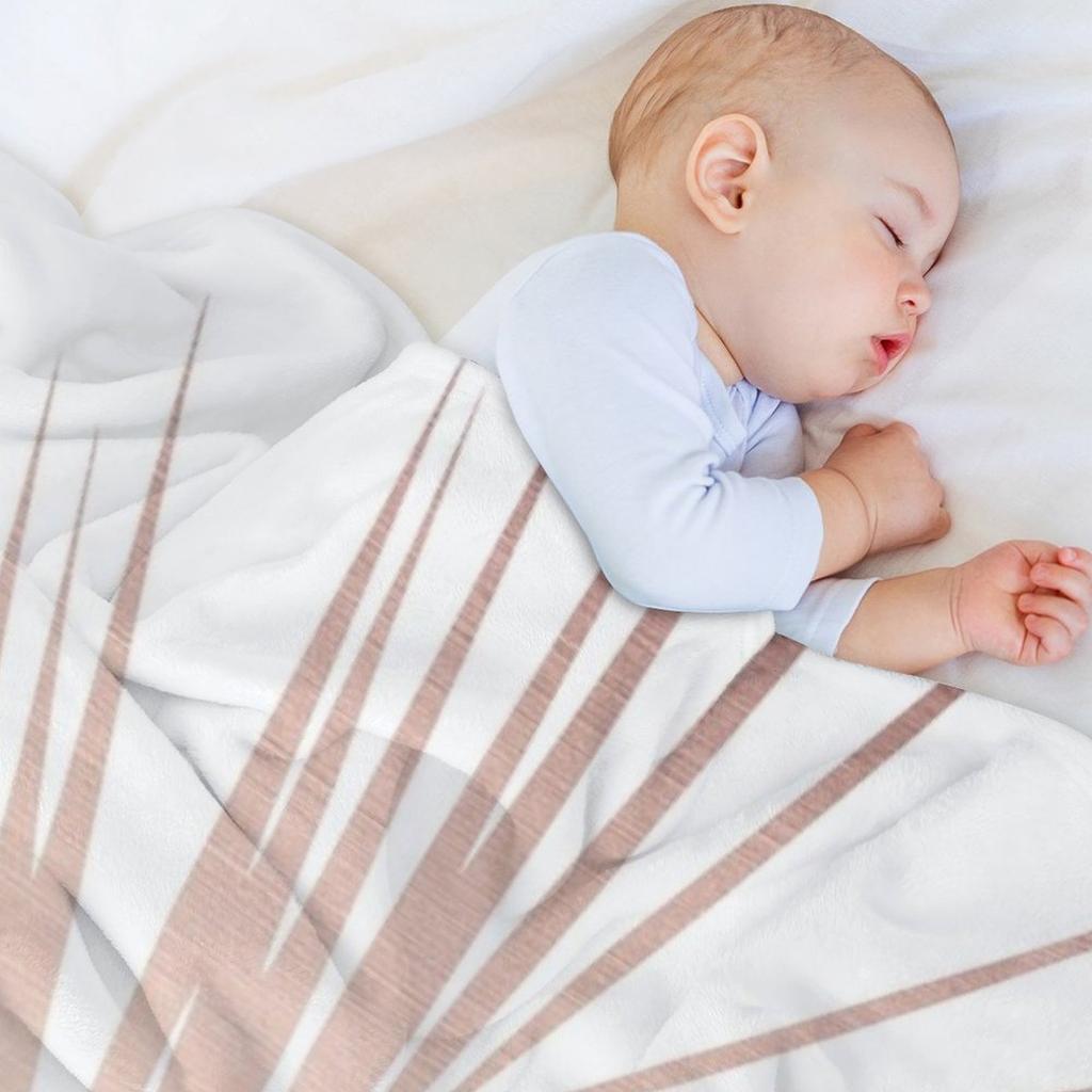 Розовое золото Пальмовые листья Мечта - Летние вайбы Кали #1 #тропический #декор #искусство Плед Покрывала Детские теплые зимние Одеяла