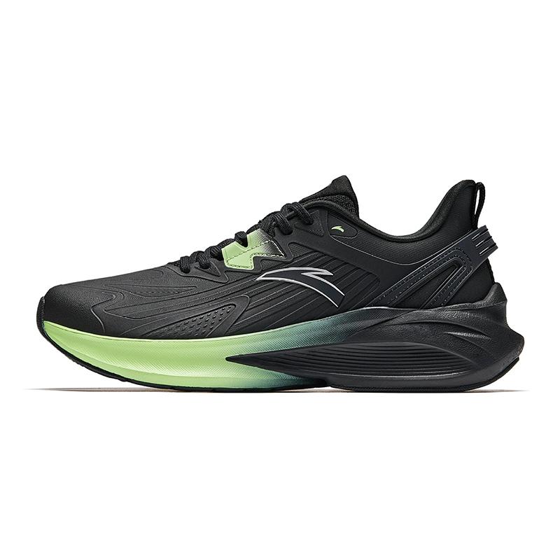 Anta Poison Dart 5 Comfortable Versatile Slip-Resistant Durable Low-Top Casual Running Shoes Men Sneaker Black Green 912415552-8
