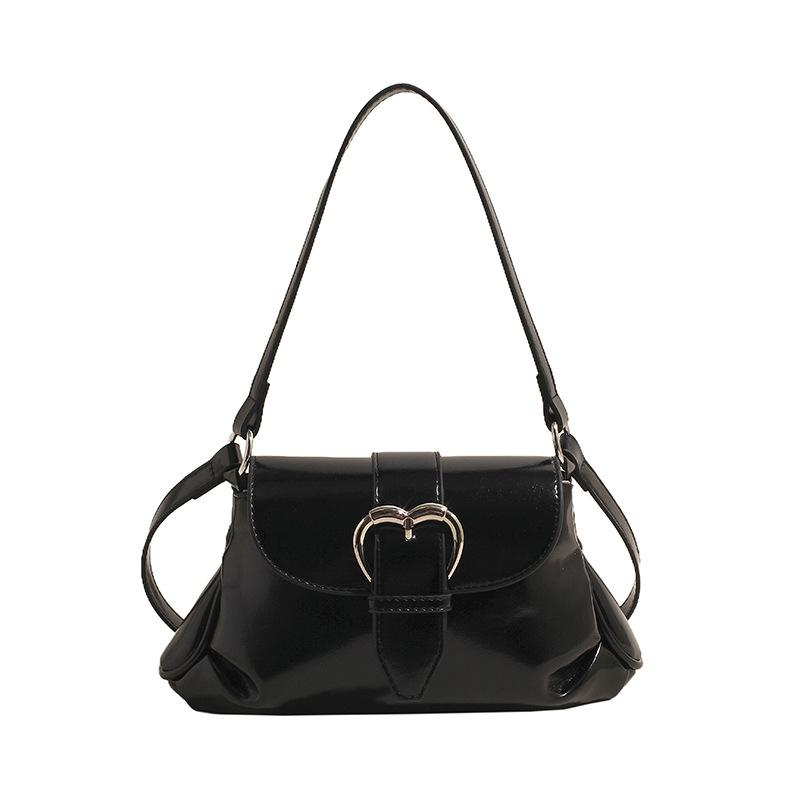 Маленькая свежая и модная сумка-седло женская 2025 новая простая и модная сумка через плечо высококлассная сумка через плечо женская маленькая квадратная сумка