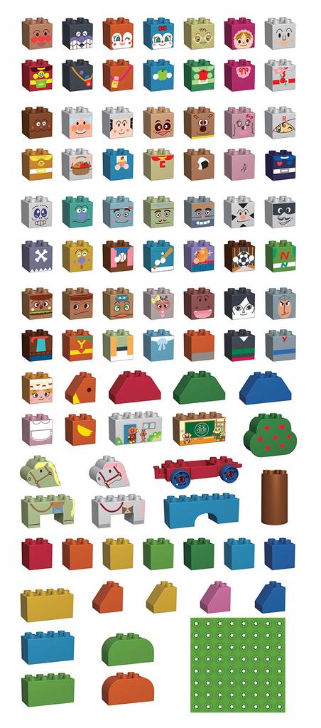 Block Lab Anpanman Anpanman Happy Block Box 100