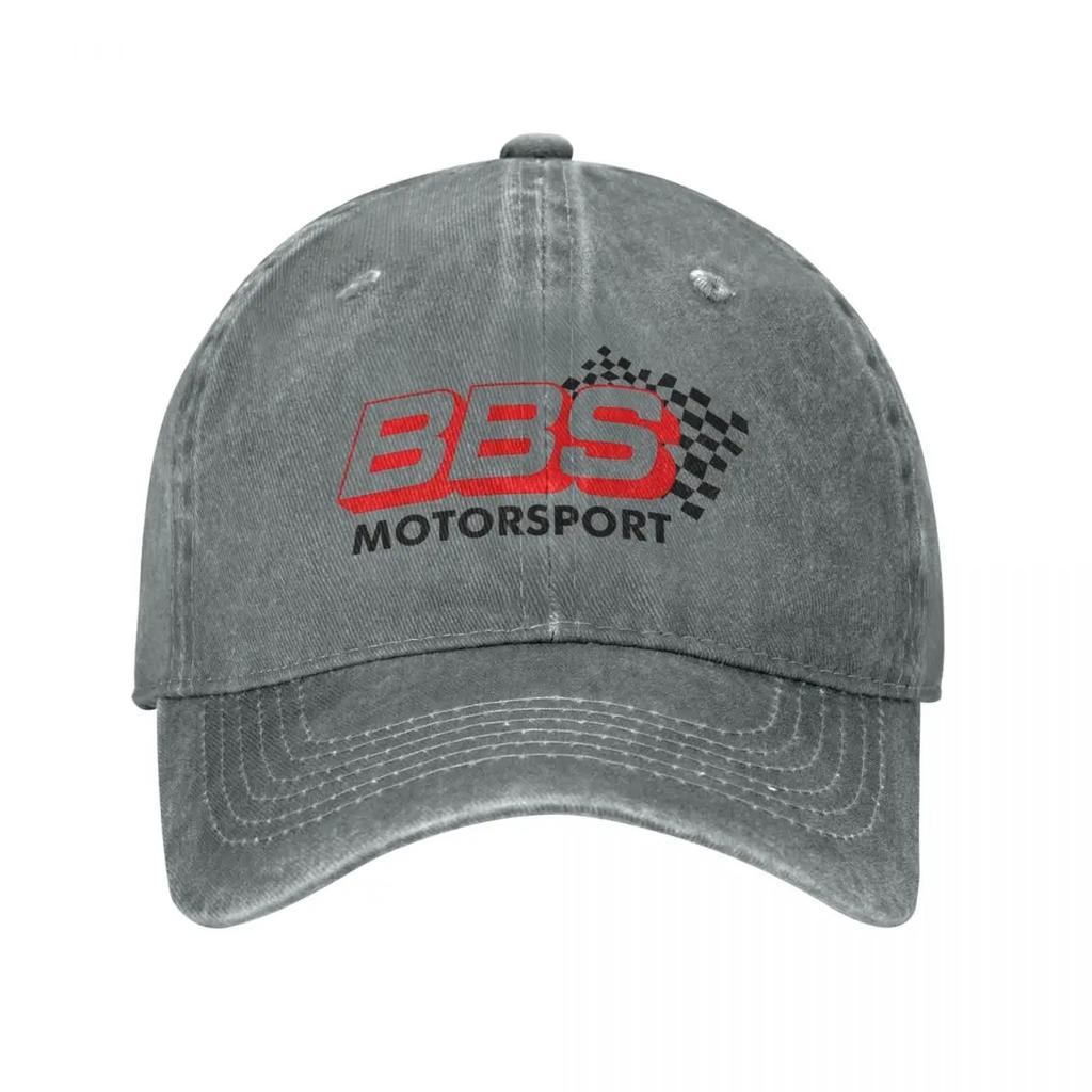 Классическая бейсболка BBS Motorsport в стиле унисекс из потертого денима, головной убор для гонок на автомобиле, тренировок на открытом воздухе, кепка