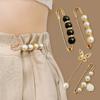 3 /6 Pcs Women 'S Clothing Brooch Set Pearl Rhinestone Brooches For Women Lapel Pin Tightening Waist Pin Diy Accessories