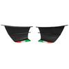 2PCs Motorcycle Wing Side Spoiler Fairings Winglets Fit for NINJA 400 250 Z900 Z1000 Matte Carbon