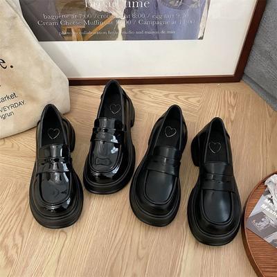 Милая сестра, маленькие кожаные туфли в студенческом стиле, весна-лето 2025, новые японские туфли JK на толстой подошве, черные универсальные туфли