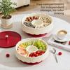Red Snack Serving Tray Traditional Candy Box Light Luxury Fruit Plate  Chinese New Year