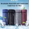 4 шт. трусы больших размеров, мужское сетчатое нижнее белье, мужские боксеры из бамбукового волокна, мужские боксеры, дышащие однотонные трусы