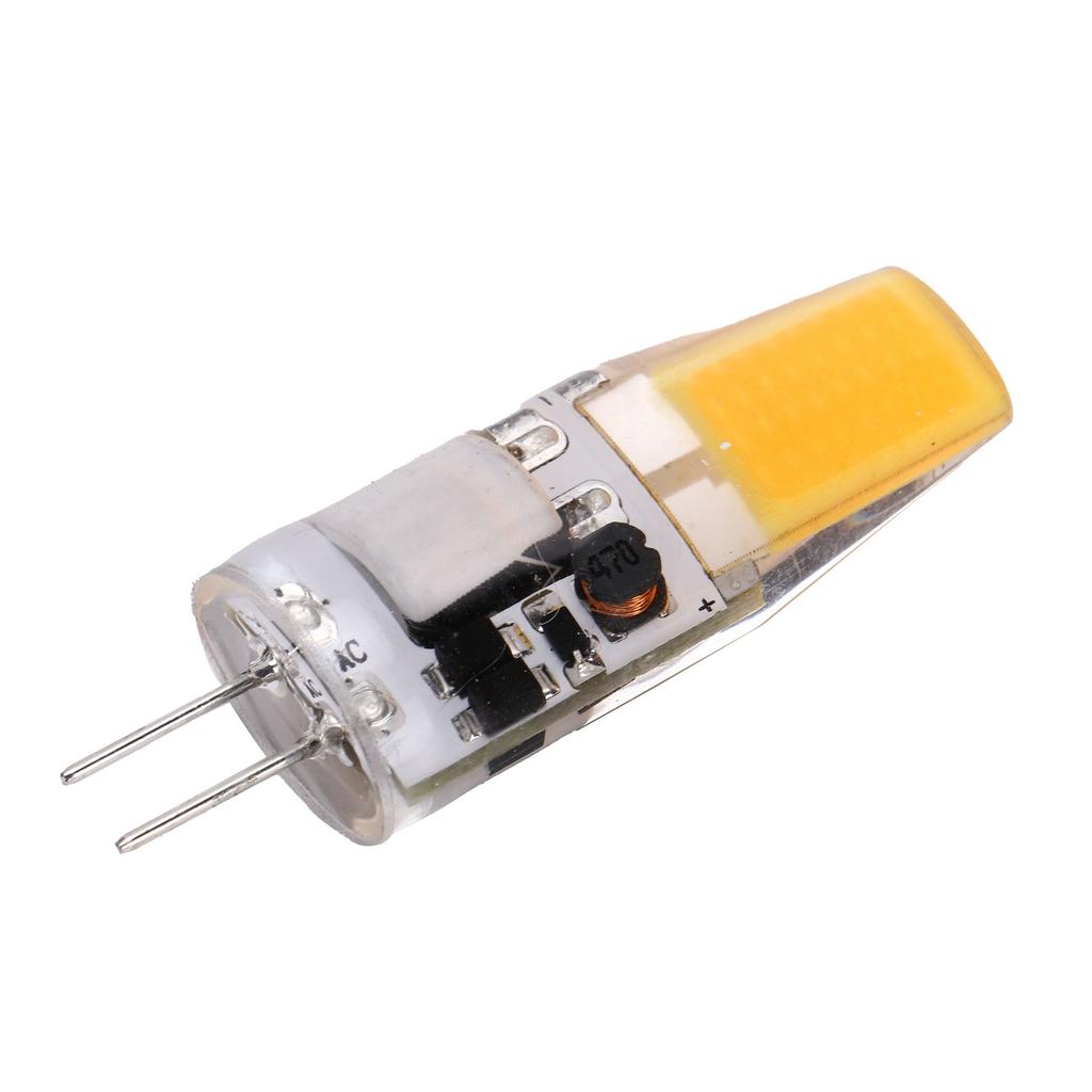 G4 LED COB Bulb 5W 600LM Silicone Chandelier Ceiling Lamp Bulb AC/DC 12V 4.2x1.3cmWarm White