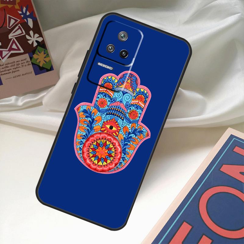 Hamsa Hand of Fatima Case For Xiaomi 14 13 Ultra 12 Lite 11T 12T 13T Pro POCO M6 X3 X5 X6 Pro F3 F5 M5s Cover