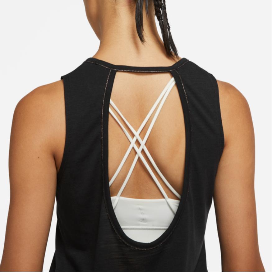 Nike Спортивные майки без рукавов Dri Fit Женские Черный Другое DD5805-010