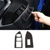 Soft Carbon Fiber Style Car Door Glass Lift Switch Frame Sticker For Subaru BRZ/Toyota 86 2012- Auto Interior