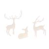 1Pc Mini Resin Deer Christmas Forest Elk White Dessert Table Decor Merry Christmas Decor For Home Kids Year Gift
