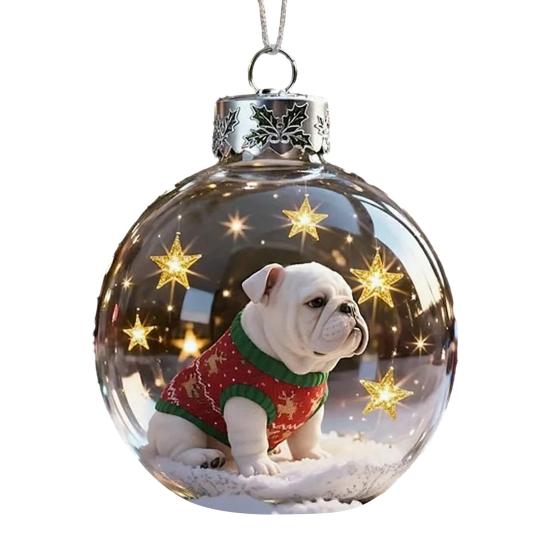 Рождественские акриловые украшения с птицами 2D Кардиналы Животные Украшения на елку Ручной работы Праздничные