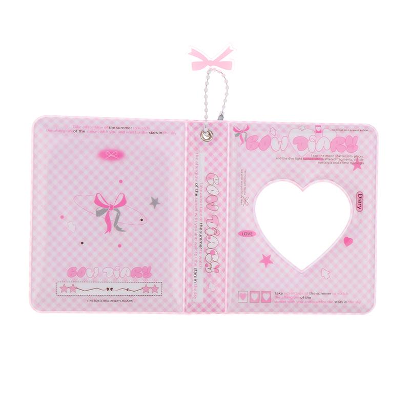Ins Style Cute 3-Inch Love Album 36 Pockets Card Binder Mini Photocard Holder Kpop Idol Pictures Collection Storage Case
