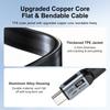 Кабель PD240W USB 5.0 Type C на Type C 80 Гбит/с ThunderBolt 5 USB-C Data Cord 16K@60Hz USB C Кабель для iPhone 17 Pro Max MacBook