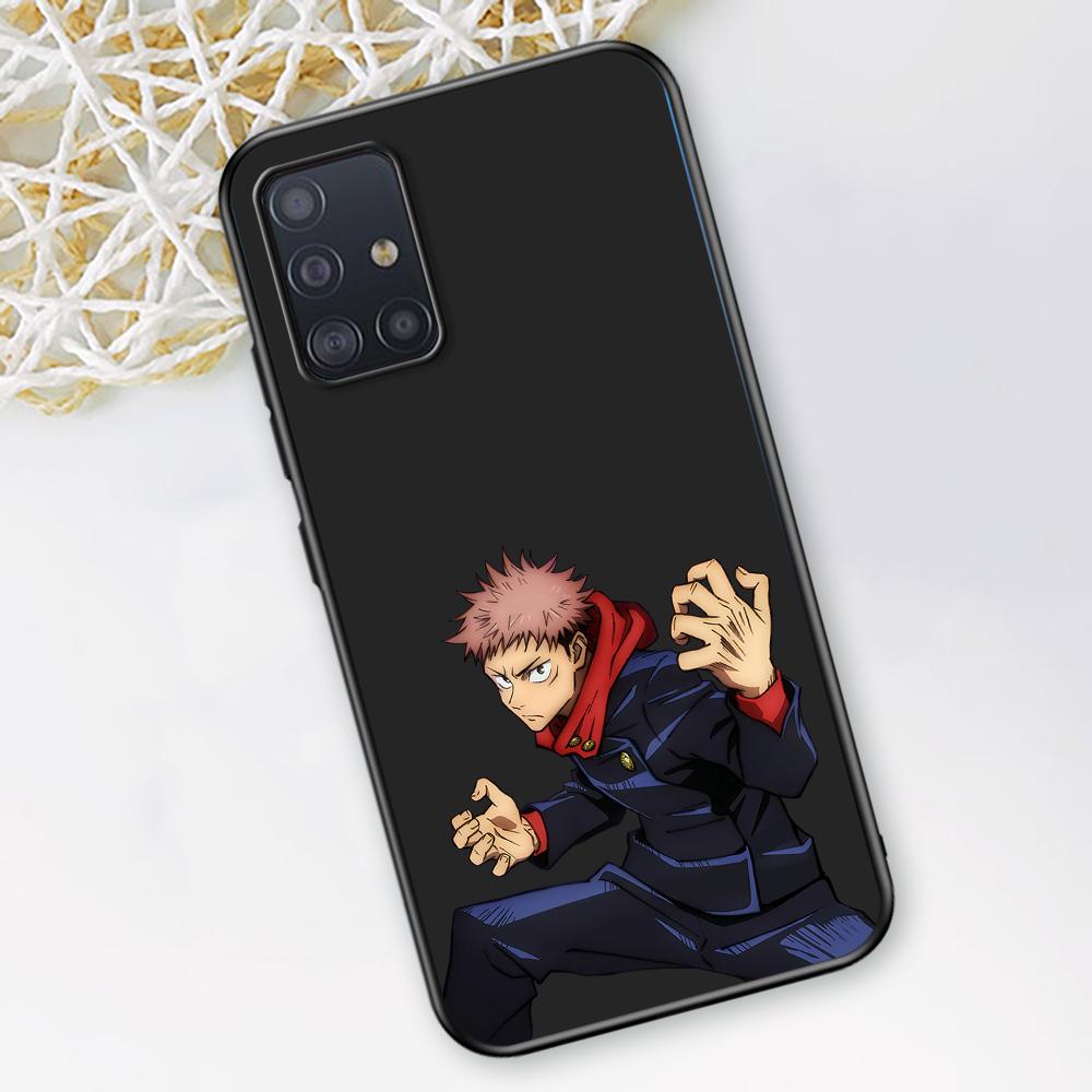 Чехол для телефона с изображением аниме Jujutsu Kaisen для Samsung Galaxy A12 A52 A51 A32 A21s A71 A02s A22 A31 A72 A41 A02 A42 A01 A03, черный чехол из ТПУ