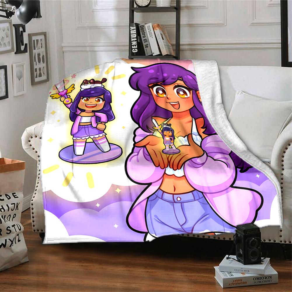 1pc Anime A-AphmauS (2) Blanket, Gift, for Men and Women, Soft Blanket, Good for Sofa Bed Couch Travel, Lightweight Flannel Blanket