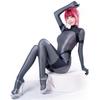 Sexy Cosplay Smooth Shiny Dance Tights [LOST-G] Full-Body Tights, Costume, Pantyhose, (DARK GRAY, L)