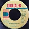 7inch Record PREZIDENT BROWN - Poor People Cry NONE Digital-B 1995 Jamaica Reggae, Ska & Dub Used