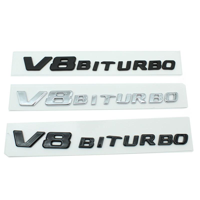 3D ABS 4MATIC V8 BITURBOАвтомобильный бампер, боковая наклейка на багажник, эмблема для Mercedes Benz E63S W212 W221 W222 W204 W205