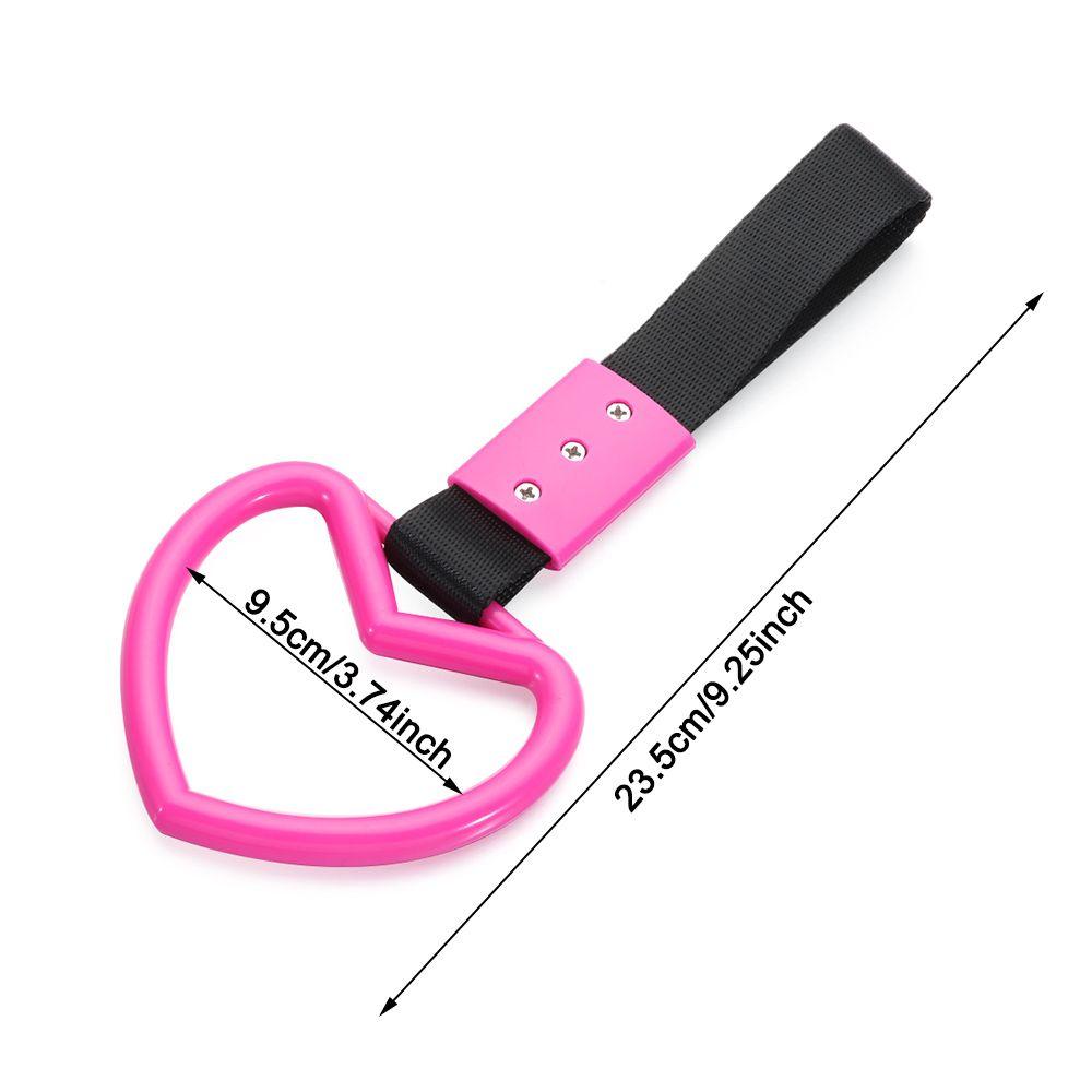 Drift Towing Rope Subway Handle Charm Car Accessory Handle Strap Heart Shape Strap Tow Ring