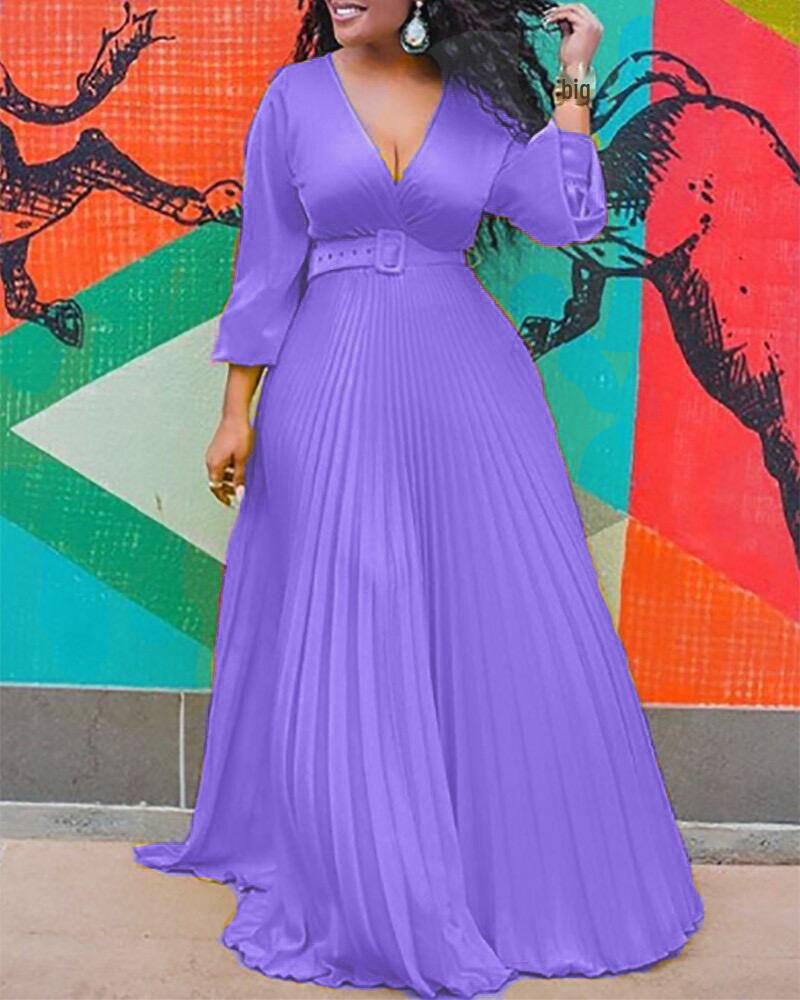 2025 Желтое платье с высокой талией в стиле ретро из шифона с длинными рукавами