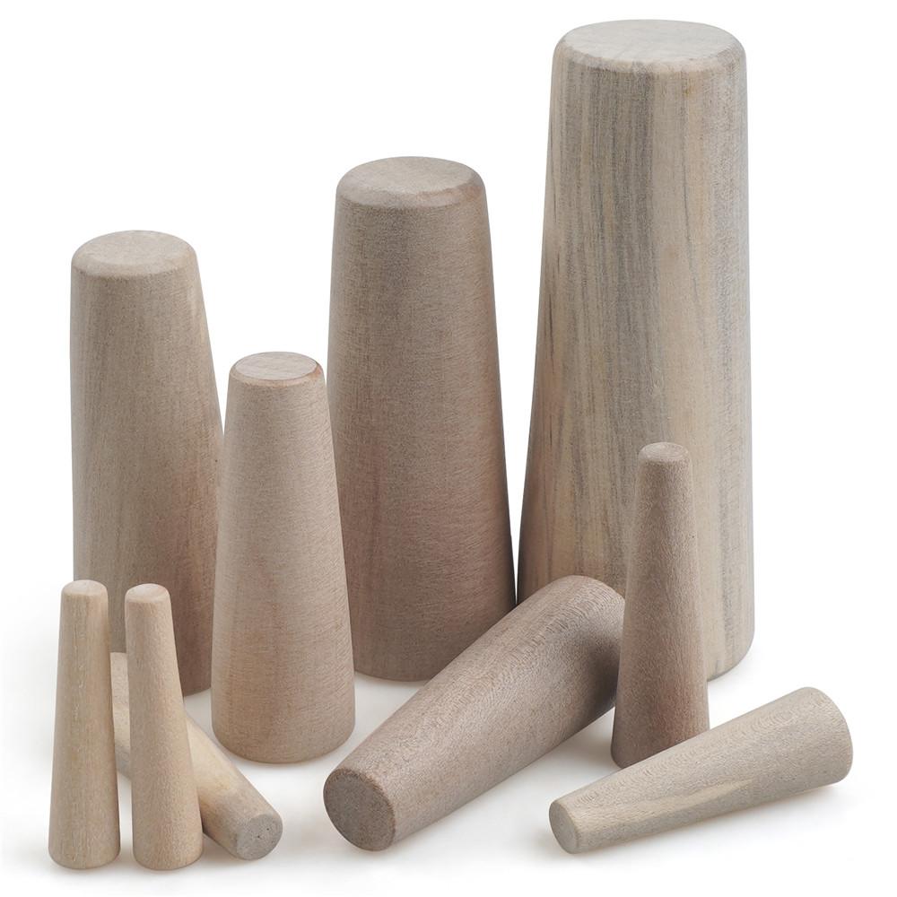 10Pcs Wooden Hole Plugs Kit 7 Sizes Marine Tapered Conical Drain Stopper scupper plugs for boats Yacht Parts and Accessories 7